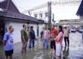 Bupati Tinjau Lokasi Banjir di Wilayah Pringsewu Kota