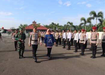 Polres Mesuji Gelar Apel Siaga Kamtibmas Selama Ramadhan 1447 H/2026 M