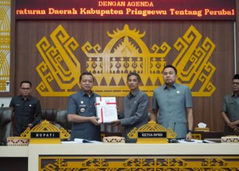 Bupati Pringsewu Sampaikan LKPJ 2025 dan Raperda Penataan Perangkat Daerah dalam Rapat Paripurna DPRD