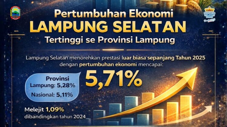 Pertumbuhan Ekonomi Lampung Selatan Meroket 5,71 Persen, Lampaui Provinsi dan Nasional