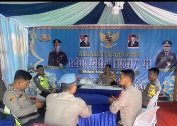 Waka Polres Mesuji Tinjau Pos PAM dan Pos Yan, Pastikan Keamanan dan Pelayanan Optimal