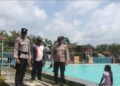 Anggota Polsek Way Serdang Lakukan Pengamanan Objek Wisata di Alun-alun Desa Hadi Mulyo