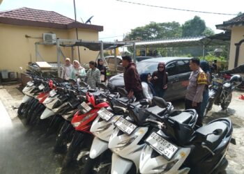 Usai Mudik Lebaran, Warga Mulai Ambil Kendaraan Titipan di Polres Pringsewu dan Polsek Jajaran