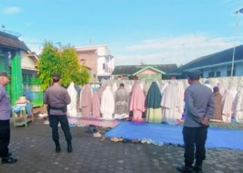 Polres Lampura amankan Pelaksanaan Sholat Idul Fitri 1447 H