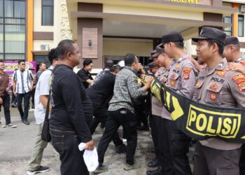 Dari Kondusif hingga Chaos, Ini Skenario Latihan Pengamanan Polres Pringsewu
