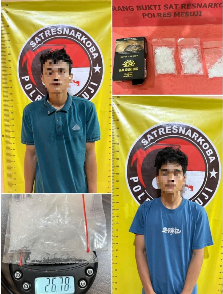 Kedapatan Miliki Sabu, Dua Supir Ditangkap Sat Res Narkoba Polres Mesuji