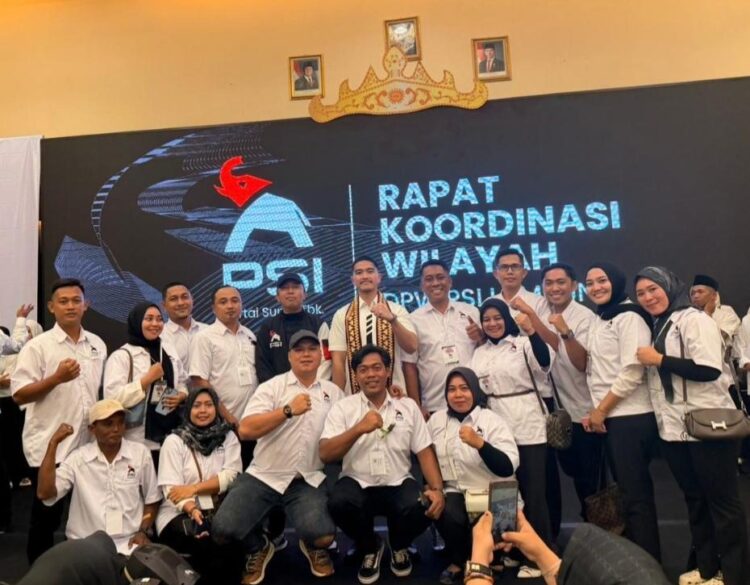 Kaesang Hadiri Rakorwil PSI Lampung, Very Fardinalsyah Resmi Nakhodai PSI Mesuji