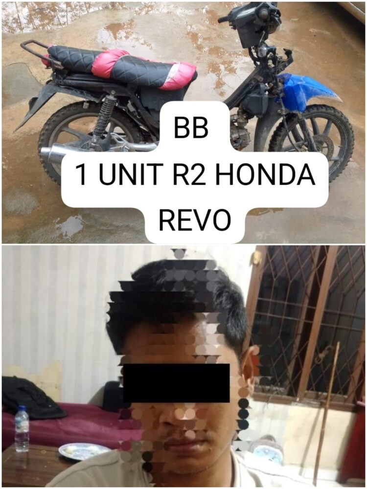 Satreskrim Polsek Tanjung Raya dan Tekab 308 Polres Mesuji Ringkus Pelaku Penggelapan Sepeda Motor