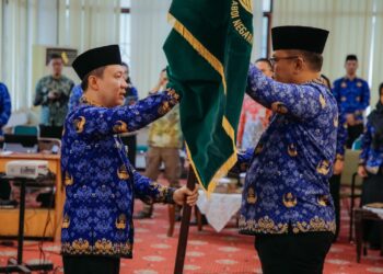 Ketua Dewan Pengurus Korpri Marindo Kurniawan Kukuhkan Dewan Pengurus Korpri PAW Kabupaten Way Kanan Masa Bakti 2023-2028, Tekankan Soliditas dan Peran Kemanusiaan