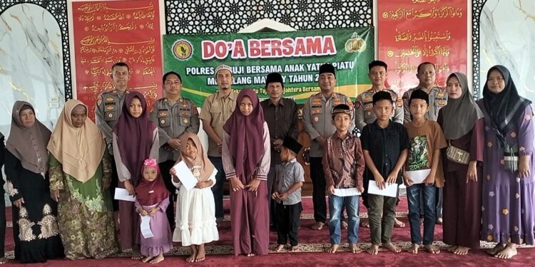 Menjelang May Day 2026, Jajaran Polres Mesuji Gelar Doa Bersama dan Santuni Anak Yatim
