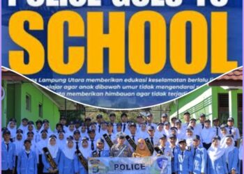 Satlantas Polres Lampura Edukasi Pelajar, Tanamkan Kesadaran Tertib Berlalulintas