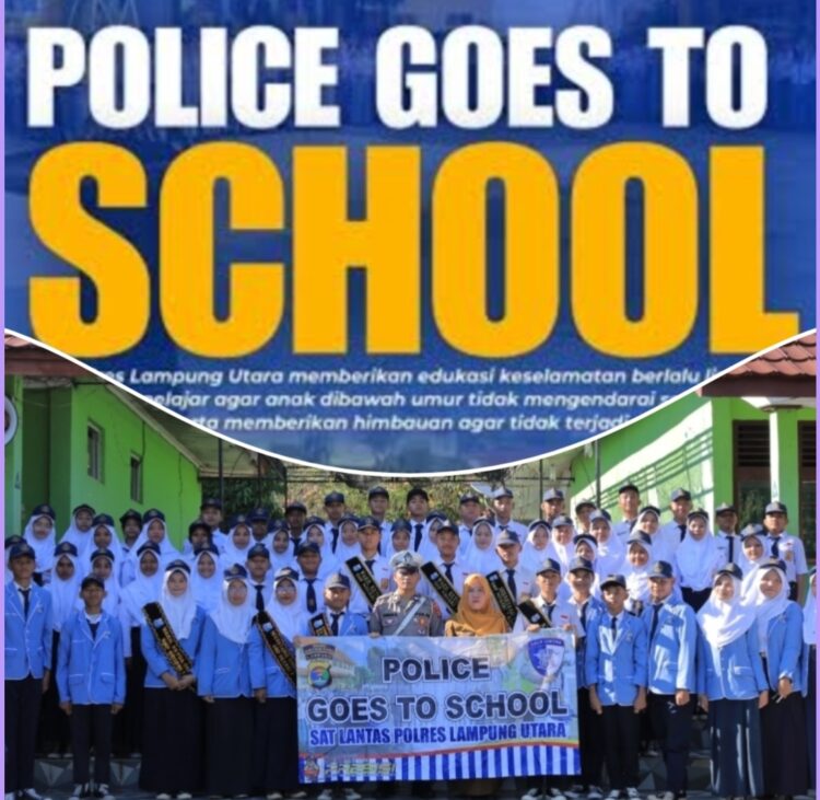 Satlantas Polres Lampura Edukasi Pelajar, Tanamkan Kesadaran Tertib Berlalulintas