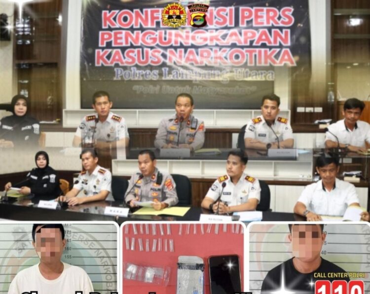 Penyelundupan 40 paket sabu di lapas Kotabumi digagalkan petugas, 2 Pelaku Ditangkap, 1 Pegawai Rutan