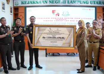 Tindak Lanjut LHP BPK RI, Kejari Lampura  Pulihkan 1.33 Miliar Keuangan Daerah 