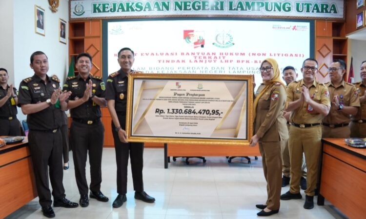 Tindak Lanjut LHP BPK RI, Kejari Lampura  Pulihkan 1.33 Miliar Keuangan Daerah 