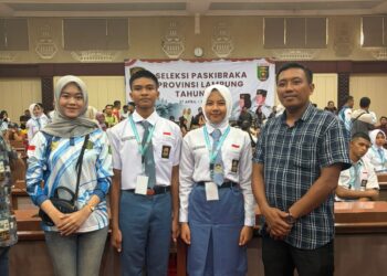 Dua Pelajar Tubaba Lolos Paskibraka Fauzan Masuk Cadangan Nasional