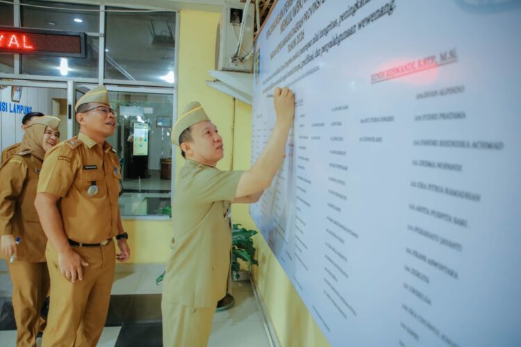 Pemprov Lampung Perkuat Reformasi Birokrasi melalui Pencanangan Zona Integritas Wilayah Bebas Korupsi dan Wilayah Birokrasi Bersih dan Melayani di BKD Provinsi Lampung