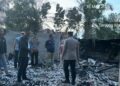 Kapolres Mesuji Tinjau Langsung Lokasi Pasca Perusakan dan Pembakaran Fasilitas Ponpes Nurul Jadid
