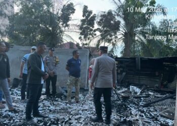 Kapolres Mesuji Tinjau Langsung Lokasi Pasca Perusakan dan Pembakaran Fasilitas Ponpes Nurul Jadid