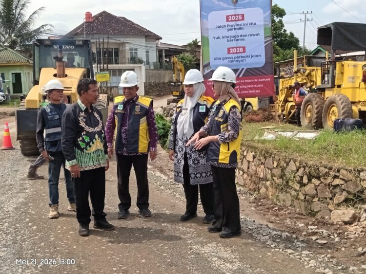 Perbaikan Jalan Provinsi, Pemkab Pringsewu Apresiasi Pemprov Lampung
