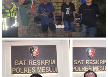 Polres Mesuji Tangkap 2 Pelaku Penyalahgunaan Ratusan Tabung Gas LPG 3 Kg Asal OKI