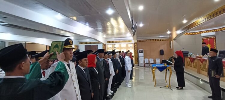 Sekda Lantik 217 Pejabat Dilingkup Pemkab Lampura