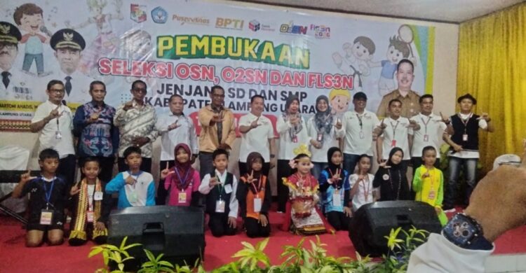 Cetak Siswa Berprestasi, Dinas Pendidikan Lampura Gelar Seleksi OSN, O2SN dan FLS3N