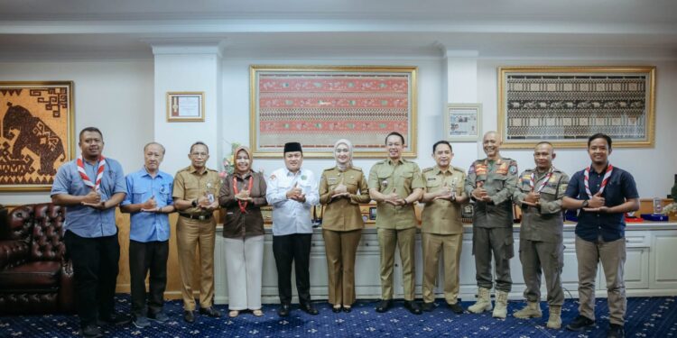 Wagub Jihan Nurlela Terima Kunjungan Kontingen Daerah yang akan Mengikuti Jamnas Pramuka XII di Bumi Perkemahan dan Graha Wisata Cibubur pada 13–21 Agustus 2026