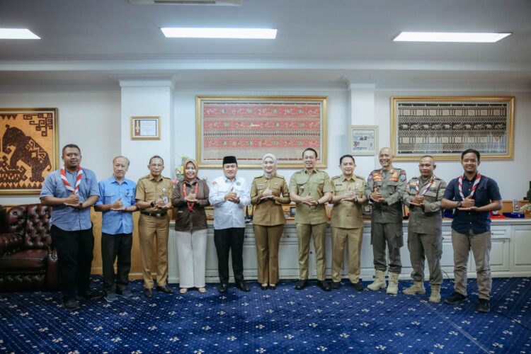 Wagub Jihan Nurlela Terima Kunjungan Kontingen Daerah yang akan Mengikuti Jamnas Pramuka XII di Bumi Perkemahan dan Graha Wisata Cibubur pada 13–21 Agustus 2026