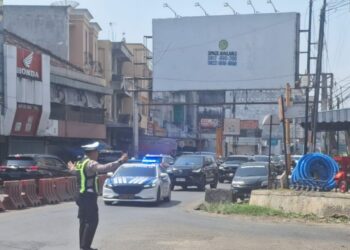 Ratusan Aparat Gabungan Amankan Kunjungan Kerja Wamensos RI di Pringsewu