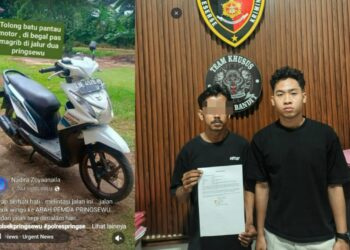 Hoaks Begal Viral di Pringsewu Terbongkar, Motor Ternyata Dijual untuk Modal Judi Online