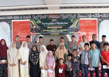 Peringati Tahun Baru Islam 1 Muharam 1448 H, Polres Mesuji Gelar Doa Bersama dan Santuni Anak Yatim
