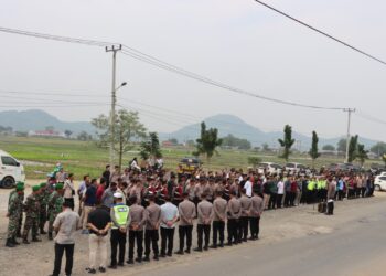 Polres Pringsewu Siagakan 285 Personel Sambut Kunjungan Jokowi ke Maliosewu