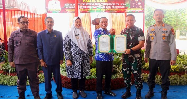 Bupati Pringsewu Resmi Buka Karya Bakti TNI Kodim 0424/TGM di Banyumas, Perkuat Infrastruktur dan Kesejahteraan Masyarakat