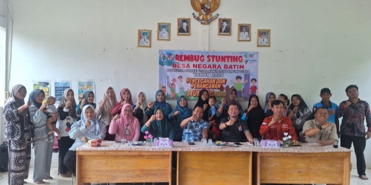 Wujudkan Generasi Sehat, Pemdes Negara Batin Gelar Rembuk Stunting