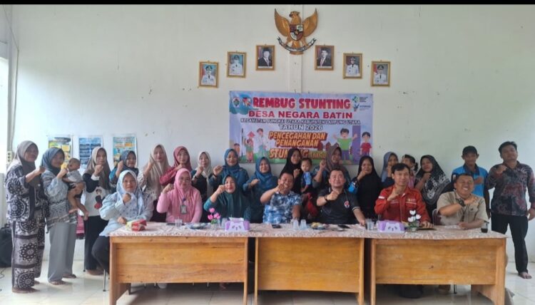 Wujudkan Generasi Sehat, Pemdes Negara Batin Gelar Rembuk Stunting