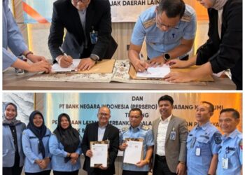 Teken MoU, Pemkab Lampura Dan Bank BNI Mudahkan Masyarakat Bayar Pajak