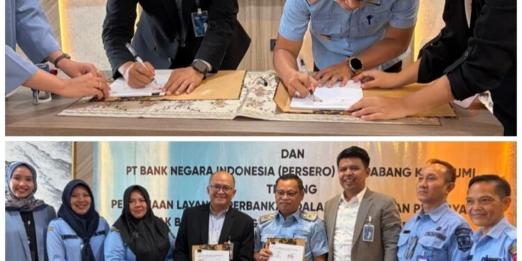 Teken MoU, Pemkab Lampura Dan Bank BNI Mudahkan Masyarakat Bayar Pajak