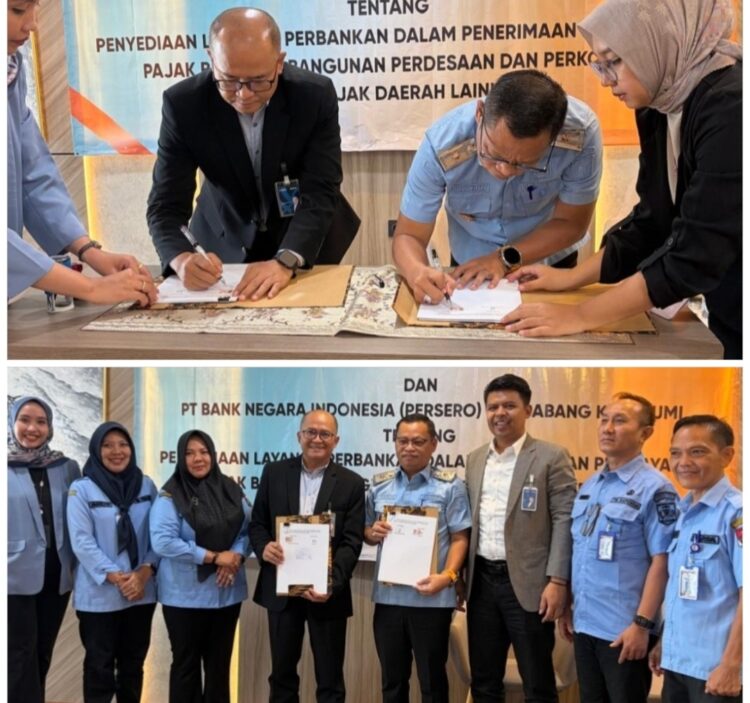 Teken MoU, Pemkab Lampura Dan Bank BNI Mudahkan Masyarakat Bayar Pajak