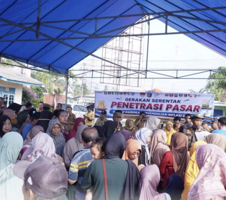 Kendalikan Inflasi, Pemkab Tubaba Gelar Pasar Murah