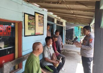 Pasca Pembantaian Tapir di Kawasan Register 45, Sat Binmas Polres Mesuji Gelar Sambang Binluh