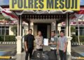 Kapolres Mesuji Kembali Terima Penyerahan 9 Pucuk Senpira Dari Masyarakat