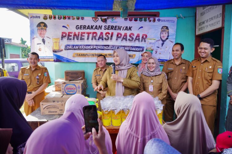 Pemkab Pringsewu Gelar Gerakan Serentak Penetrasi Pasar di Kecamatan Sukoharjo