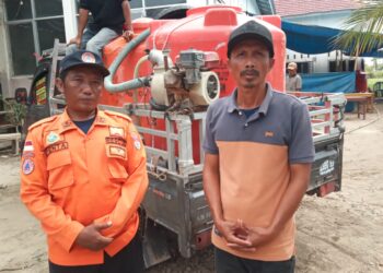 Atasi Dampak Kekeringan Ekstrim, BPBD Mesuji Mulai Salurkan Air Bersih