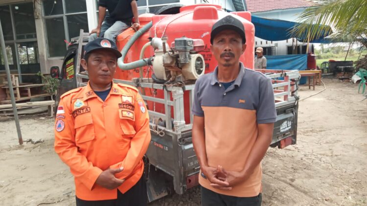 Atasi Dampak Kekeringan Ekstrim, BPBD Mesuji Mulai Salurkan Air Bersih