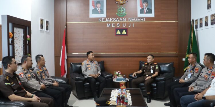 Perkuat Soliditas dan Sinergitas, Kapolres Jalin Silaturahmi ke Kejari Mesuji dan Kodim 0426