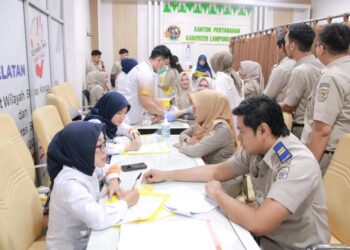 Ini yang dilakukan Pegawai BPN Lamsel agar Tubuh tetap Sehat