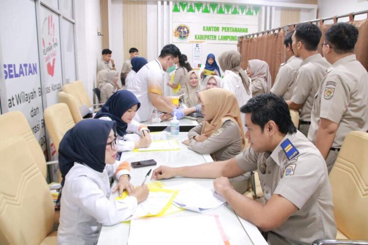 Ini yang dilakukan Pegawai BPN Lamsel agar Tubuh tetap Sehat