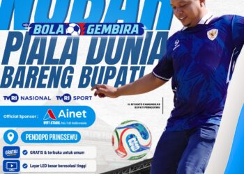 Nobar Piala Dunia 2026 Bersama Bupati Pringsewu, Pemkab dan Ainet Ajak Masyarakat Rasakan Euforia Sepak Bola Dunia