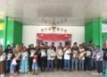 Gelar Jumat Curhat di Desa Margo Jadi, Polres Mesuji Bagikan Sembako dan Himbau Cegah Karhutla
